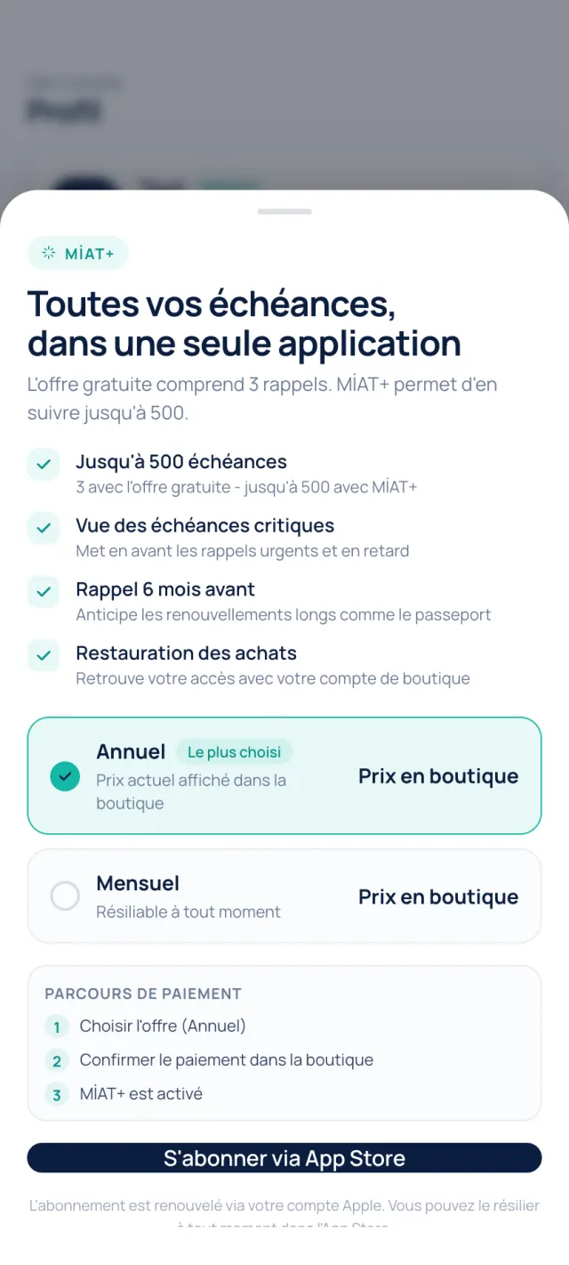 Écran MİAT+ - prix actuel dans la boutique